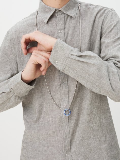 Мужская рубашка MAISON DAVID, Артикул BLN926-1A, светло-серый | 4263901. Ракурс 3