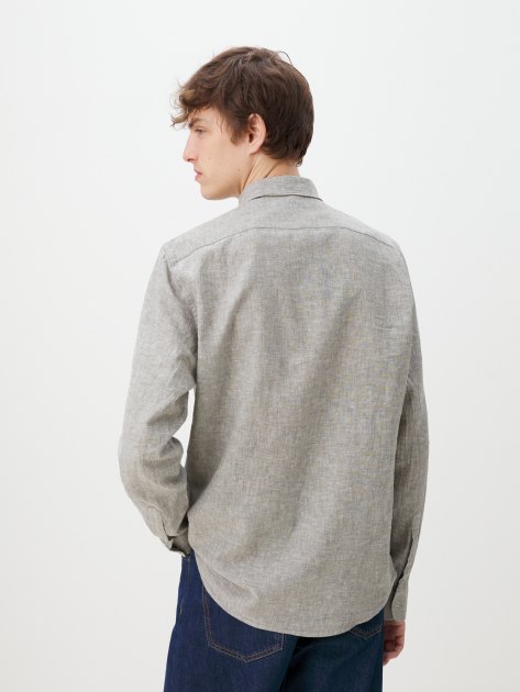 Мужская рубашка MAISON DAVID, Артикул BLN926-1A, светло-серый | 4263901. Ракурс 4