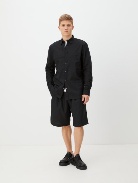 Мужская рубашка MAISON DAVID, Артикул BLN926-1A, черный | 4263978. Ракурс 2