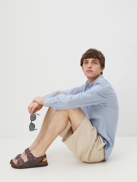 Мужская рубашка MAISON DAVID, Артикул BLN926-1A, серовато-голубой | 4263985. Ракурс 5