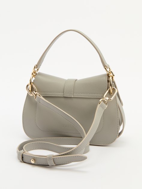 Женская сумка с ручкой FURLA, Артикул FURLA FLOW MINI TOP HANDLE, светло-серый | 4264832. Ракурс 5