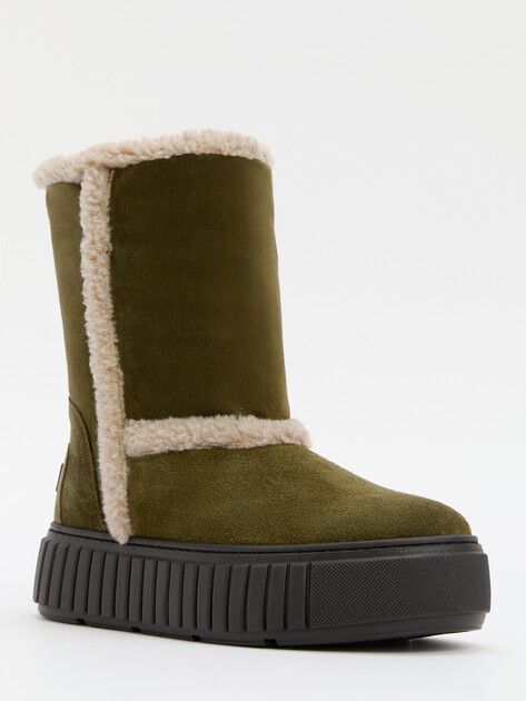 Женские угги FURLA FURLA SNOW SKI BOOT, Артикул YI95SNW, темно-зеленый | 4266881. Ракурс 3