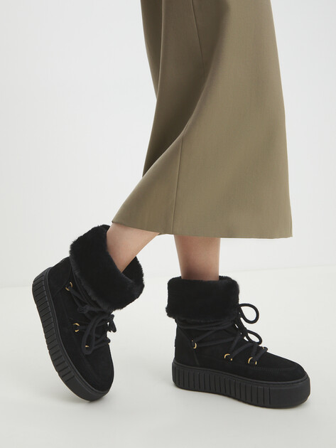 Женские ботинки FURLA FURLA SNOW SKI BOOT, Артикул YI94SNW, черный | 4266946. Ракурс 2