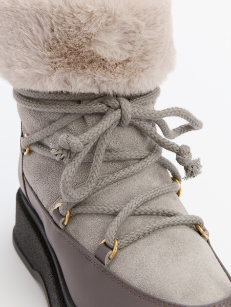 Женские ботинки FURLA FURLA WARM SKI BOOT, Артикул YI86WRM, бежево-серый | 4267053. Ракурс 6