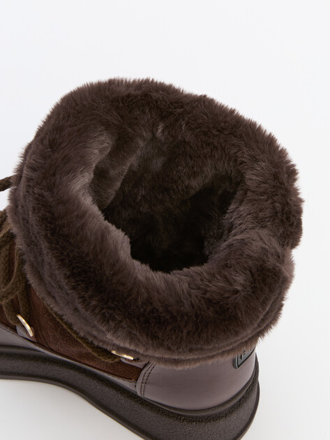 Женские ботинки FURLA FURLA WARM SKI BOOT, Артикул YI86WRM, темно-коричневый | 4267061. Ракурс 5