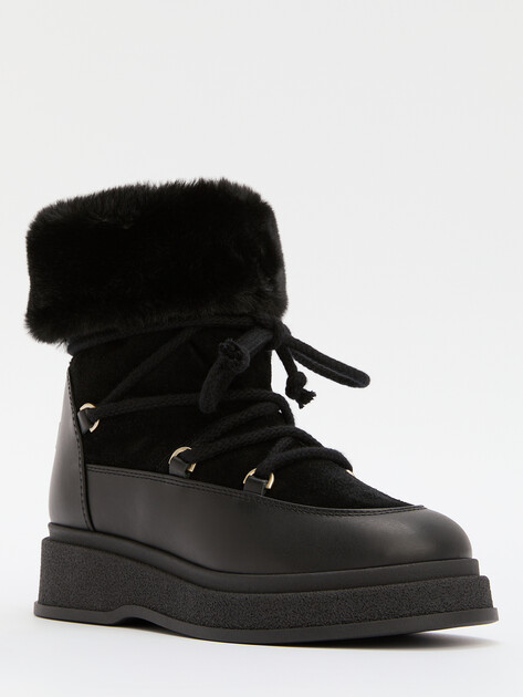 Женские ботинки FURLA FURLA WARM SKI BOOT, Артикул YI86WRM, черный | 4267069. Ракурс 3