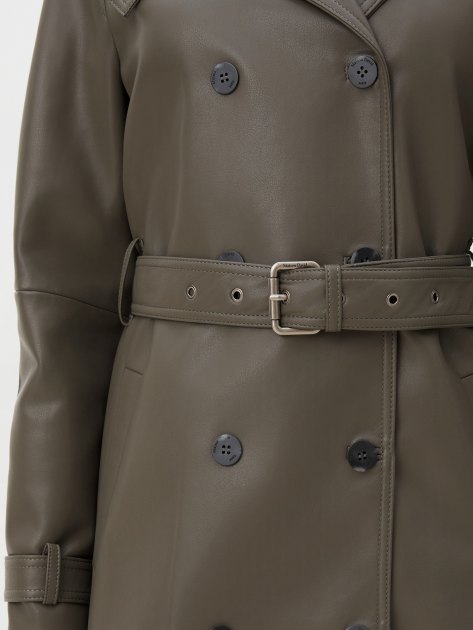 Женский плащ MAISON DAVID MARLENE, Артикул MARLENE, темный хаки | 4267224. Ракурс 3