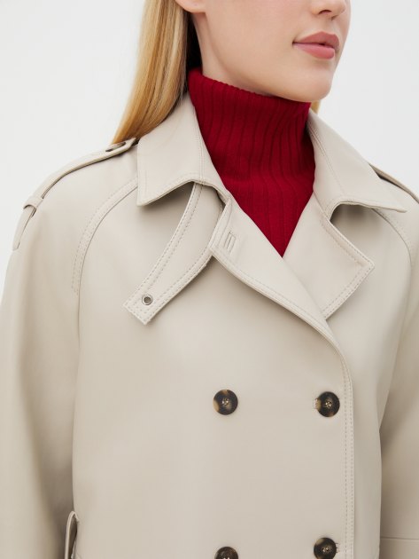 Женский плащ MAISON DAVID MARLENE, Артикул MARLENE, серо-бежевый | 4267244. Ракурс 3