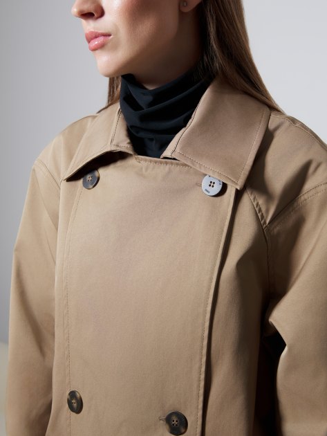 Женский плащ MAISON DAVID SOLI, Артикул SOLI, темно-бежевый | 4267914. Ракурс 3 Женский плащ MAISON DAVID SOLI, Артикул SOLI, темно-бежевый | 4267914. Ракурс 3