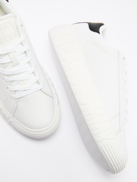 Мужские кеды TOMMY JEANS Essential Leather Embossed Chunky Trainers, Артикул EM0EM01159, белый | 4267958. Ракурс 6 Мужские кеды TOMMY JEANS Essential Leather Embossed Chunky Trainers, Артикул EM0EM01159, белый | 4267958. Ракурс 6