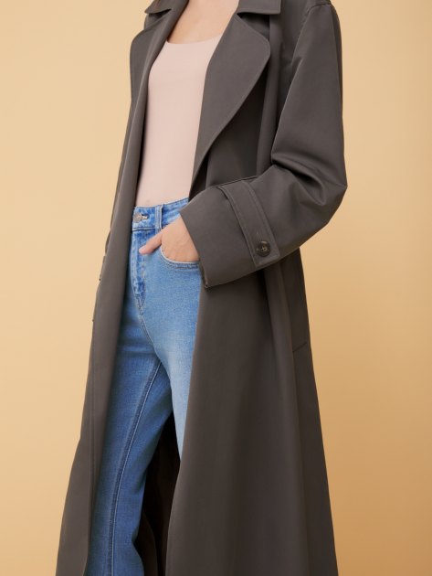 Женский плащ MAISON DAVID ELODIE, Артикул ELODIE, серо-зеленый | 4268084. Ракурс 5 Женский плащ MAISON DAVID ELODIE, Артикул ELODIE, серо-зеленый | 4268084. Ракурс 5