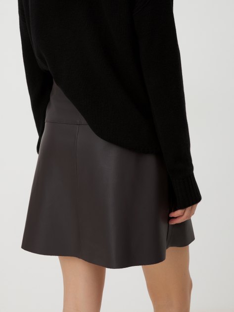 Юбка мини MAISON DAVID ISABELLE_P, Артикул ISABELLE_P, шоколадный | 4268191. Ракурс 4