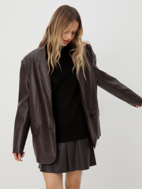 Юбка мини MAISON DAVID ISABELLE_P, Артикул ISABELLE_P, шоколадный | 4268191. Ракурс 5