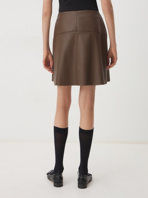 Юбка мини MAISON DAVID ISABELLE_P, Артикул ISABELLE_P, темно-коричневый | 4268196. Ракурс 4