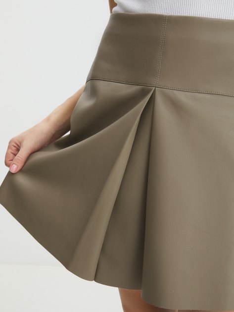 Юбка мини MAISON DAVID ISABELLE_P, Артикул ISABELLE_P, бежево-серый | 4268212. Ракурс 3