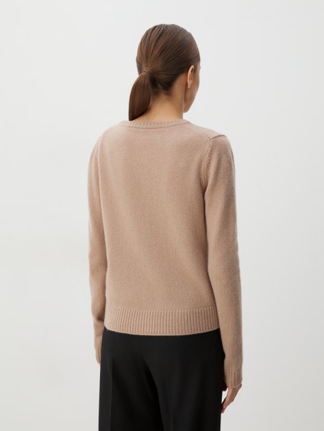 Женский кардиган MAISON DAVID, Артикул 2023-181, коричнево-бежевый | 4268729. Ракурс 4