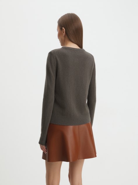 Женский кардиган MAISON DAVID, Артикул 2023-181, серо-коричневый | 4268771. Ракурс 4 Женский кардиган MAISON DAVID, Артикул 2023-181, серо-коричневый | 4268771. Ракурс 4