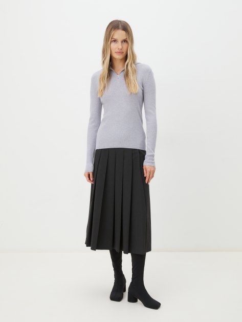 Женский джемпер MAISON DAVID, Артикул 60300M, фиолетово-серый | 4268821. Ракурс 2