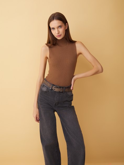 Топ MAISON DAVID, Артикул 60193M, коричневый | 4268850. Ракурс 5