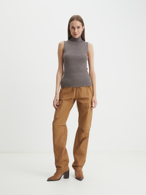 Топ MAISON DAVID, Артикул 60193M, серо-коричневый | 4268871. Ракурс 2