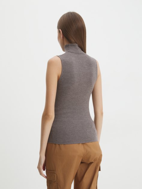 Топ MAISON DAVID, Артикул 60193M, серо-коричневый | 4268871. Ракурс 4
