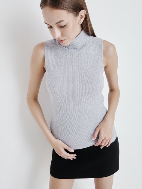 Топ MAISON DAVID, Артикул 60193M, фиолетово-серый | 4268885. Ракурс 5