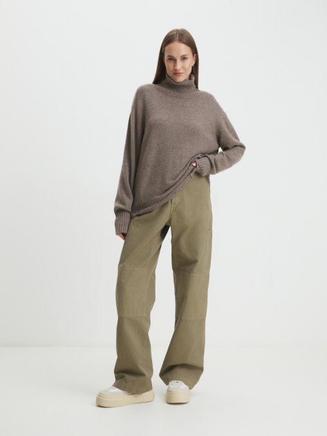 Женский свитер MAISON DAVID, Артикул Jacket-1, серо-коричневый | 4269000. Ракурс 2