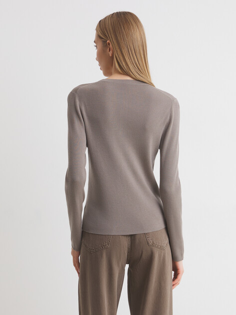 Женский джемпер MAISON DAVID, Артикул BN720-2, светло-серый | 4269115. Ракурс 4