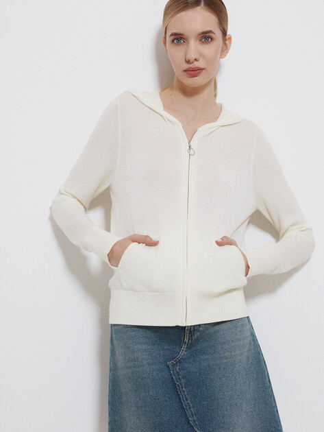 Женский кардиган MAISON DAVID, Артикул BN862, белый | 4269137. Ракурс 5