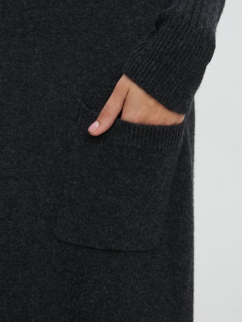 Женское платье MAISON DAVID, Артикул Knitted dress, темно-серый | 4269173. Ракурс 3