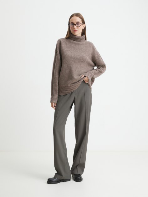 Женский свитер MAISON DAVID, Артикул 2023-177W, серо-коричневый | 4269294. Ракурс 2