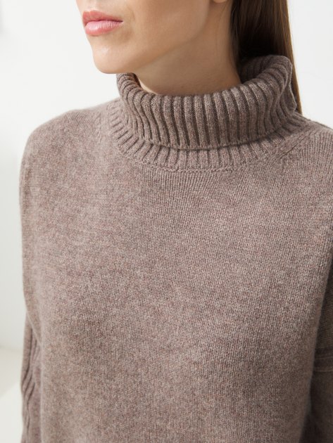 Женский свитер MAISON DAVID, Артикул 2023-177W, серо-коричневый | 4269294. Ракурс 3