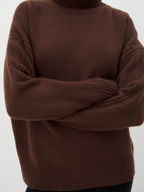 Женский свитер MAISON DAVID, Артикул 2023-177W, темно-коричневый | 4269318. Ракурс 3 Женский свитер MAISON DAVID, Артикул 2023-177W, темно-коричневый | 4269318. Ракурс 3