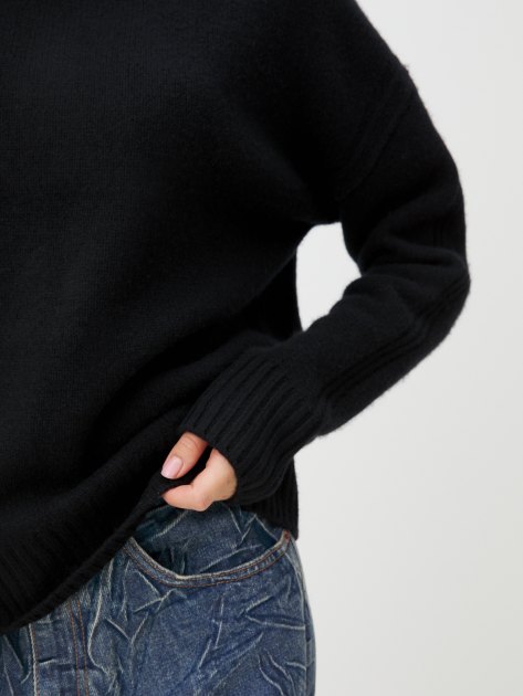 Женский свитер MAISON DAVID, Артикул 2023-177W, черный | 4269325. Ракурс 3 Женский свитер MAISON DAVID, Артикул 2023-177W, черный | 4269325. Ракурс 3