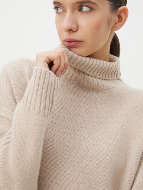 Женский свитер MAISON DAVID, Артикул 2023-177W, серовато-бежевый | 4269360. Ракурс 3