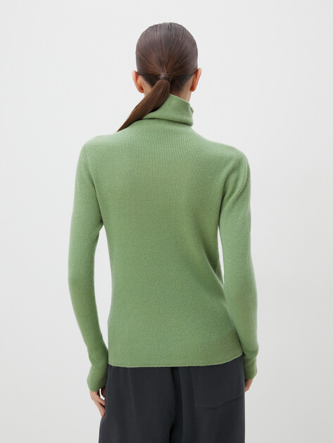 Женская водолазка MAISON DAVID, Артикул MNZ9889, светло-зеленый | 4269517. Ракурс 4