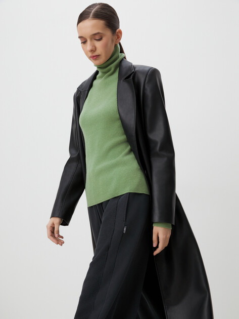 Женская водолазка MAISON DAVID, Артикул MNZ9889, светло-зеленый | 4269517. Ракурс 5