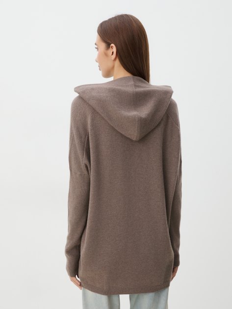 Женский джемпер MAISON DAVID, Артикул JACKET-2, серо-коричневый | 4269595. Ракурс 4