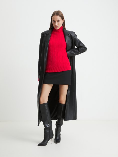 Женский свитер MAISON DAVID, Артикул 2023-178, рубиновый | 4269645. Ракурс 2