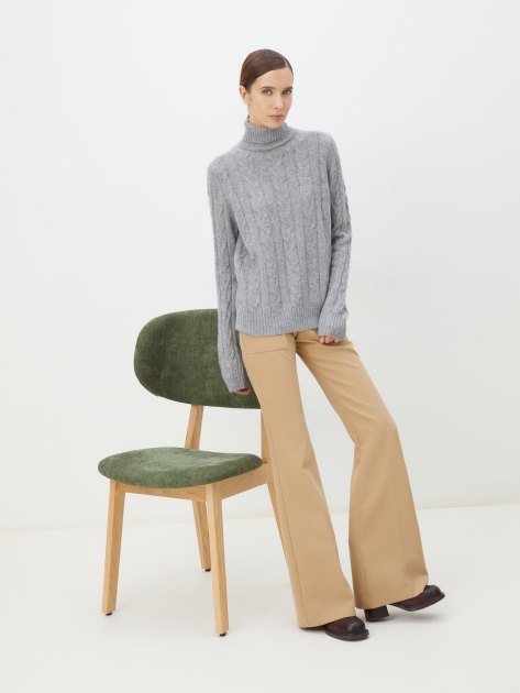 Женский свитер MAISON DAVID, Артикул 2023-178, светло-серый | 4269680. Ракурс 5