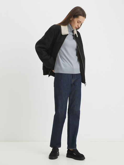 Женская водолазка MAISON DAVID, Артикул MNZ2805, голубовато-серый | 4269858. Ракурс 2