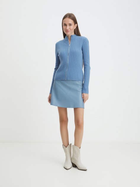 Женский кардиган MAISON DAVID, Артикул 901065M, серо-голубой | 4269936. Ракурс 2