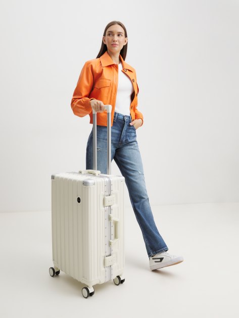 Чемодан MIRONPAN, Артикул 32401 M, молочно-белый | 4270880. Ракурс 2