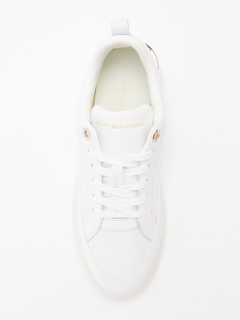 Женские кеды TOMMY HILFIGER TH MONOGRAM LEATHER COURT TRAINERS, Артикул FW0FW07808, белый | 4271955. Ракурс 5 Женские кеды TOMMY HILFIGER TH MONOGRAM LEATHER COURT TRAINERS, Артикул FW0FW07808, белый | 4271955. Ракурс 5