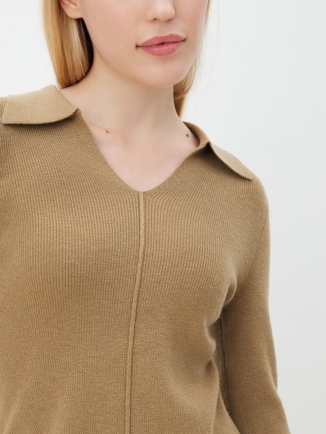 Женский пуловер MAISON DAVID, Артикул 6W2225, зеленовато-коричневый | 4272833. Ракурс 3