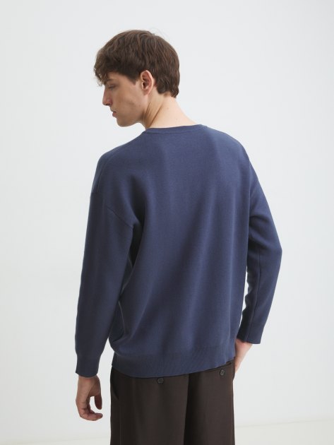 Мужской джемпер MAISON DAVID, Артикул DR03, серо-синий | 4272872. Ракурс 4