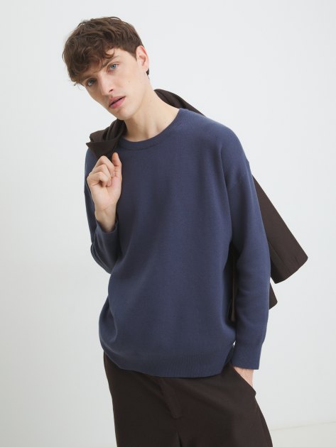 Мужской джемпер MAISON DAVID, Артикул DR03, серо-синий | 4272872. Ракурс 5