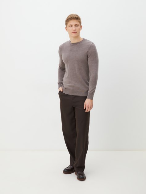 Мужской джемпер MAISON DAVID, Артикул JX01, серовато-коричневый | 4272947. Ракурс 2