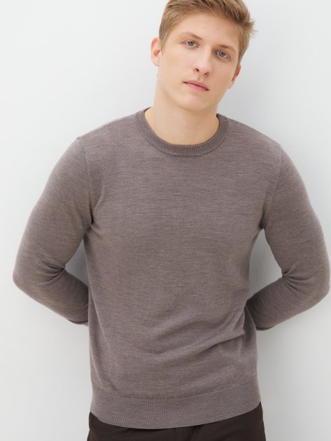 Мужской джемпер MAISON DAVID, Артикул JX01, серовато-коричневый | 4272947. Ракурс 5