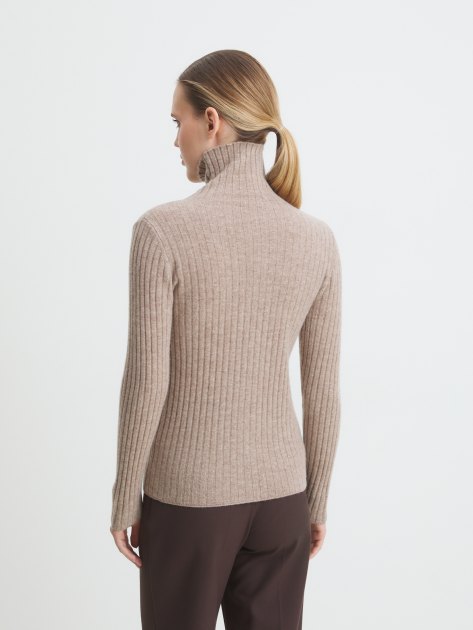 Женская водолазка MAISON DAVID, Артикул NZ8806, серо-бежевый | 4273076. Ракурс 4 Женская водолазка MAISON DAVID, Артикул NZ8806, серо-бежевый | 4273076. Ракурс 4